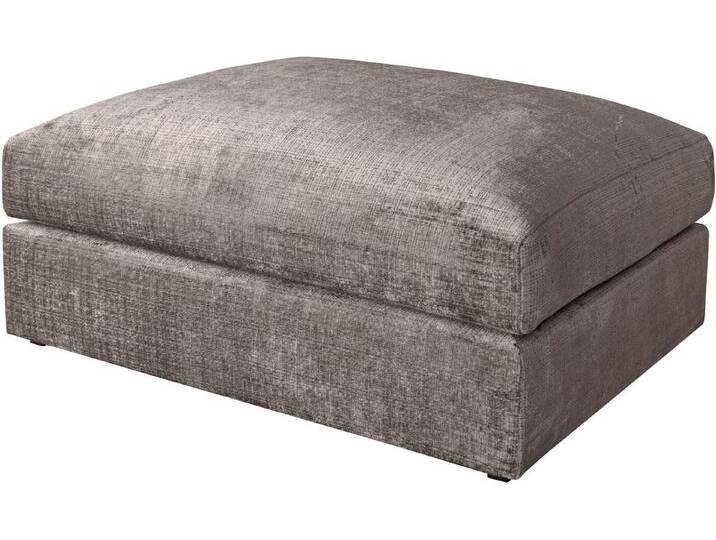 Home affaire Polsterhocker Soft&Cosy XXL, Mega-Hocker, in Cord oder Chenille-Struktur wählbar, beige, taupe von Home-affaire