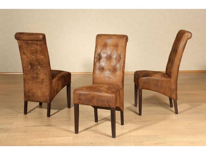 Home affaire Polsterstuhl Harry (Set, 4 St), braun, braun von Home-affaire