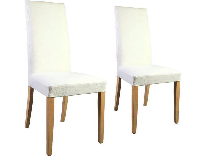 Home affaire Polsterstuhl Java (Set, 2 St), Kunstlederbezug mit Animalprägung, weiß, weiß von Home-affaire