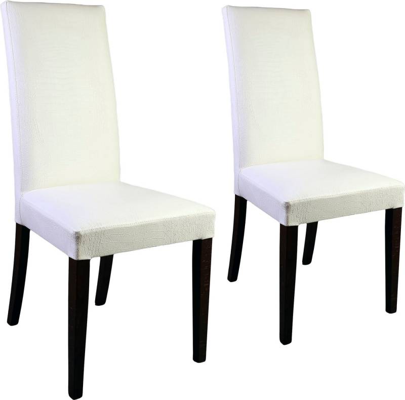 Home affaire Polsterstuhl Java (Set, 2 St), Kunstlederbezug mit Animalprägung von Home affaire