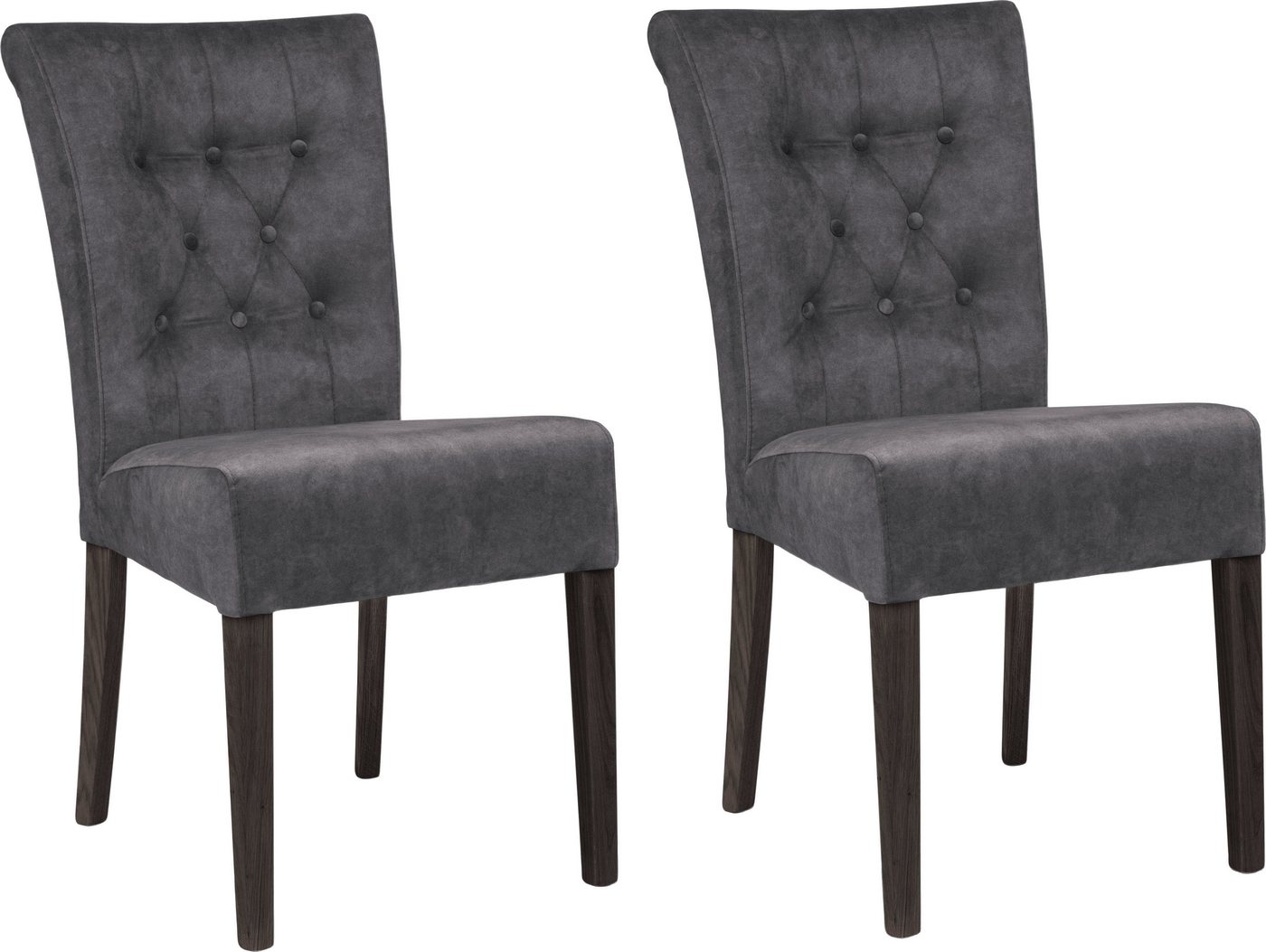 Home affaire Esszimmerstuhl Queen BESTSELLER (Set, 2 St), Polsterstuhl mit Knopfheftung, 2er, 4er oder 6er Set von Home affaire