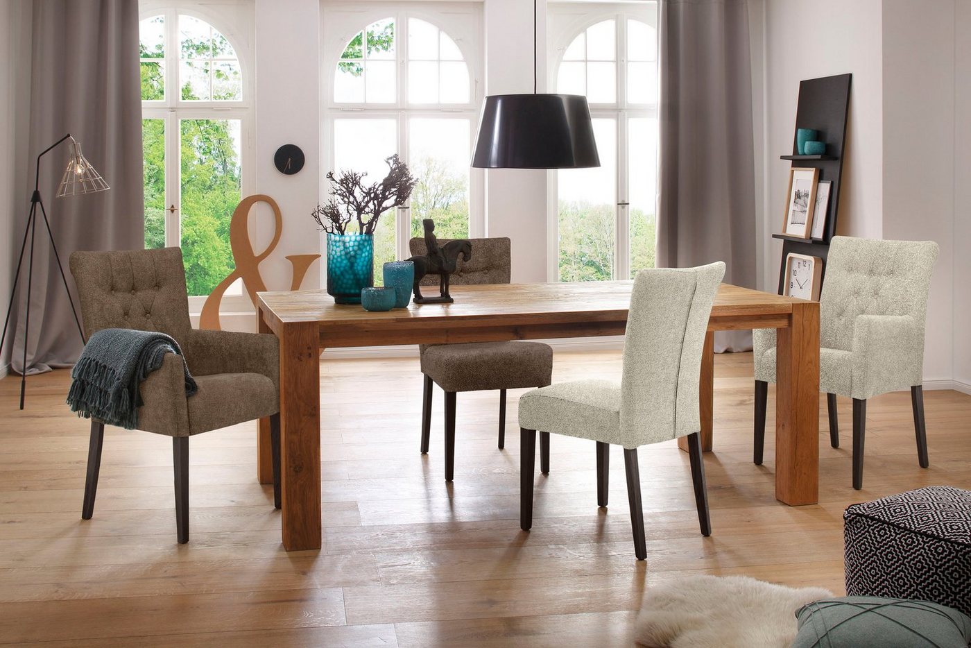 Home affaire Esszimmerstuhl Queen BESTSELLER (Set, 2 St), Polsterstuhl mit Knopfheftung, 2er, 4er oder 6er Set von Home affaire
