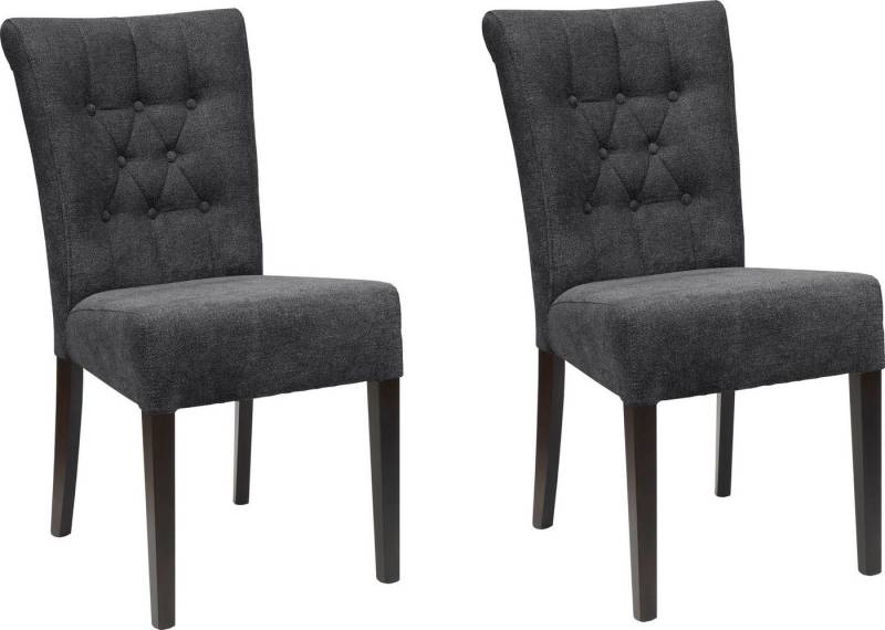 Home affaire Esszimmerstuhl Queen BESTSELLER (Set, 4 St), Polsterstuhl mit Knopfheftung, 2er, 4er oder 6er Set von Home affaire