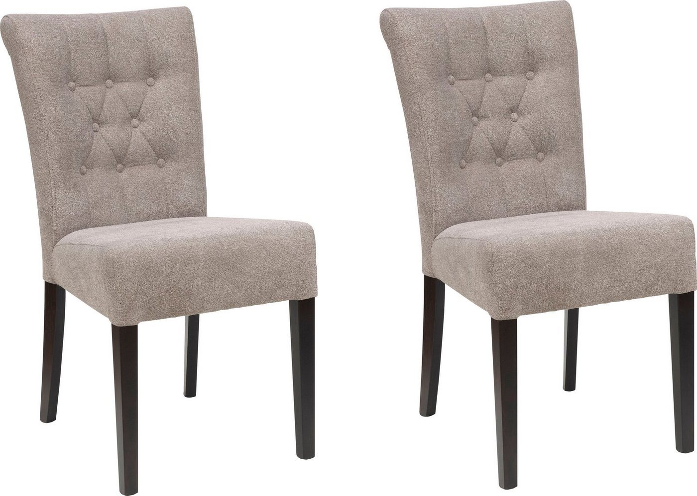 Home affaire Esszimmerstuhl Queen BESTSELLER (Set, 6 St), Polsterstuhl mit Knopfheftung, 2er, 4er oder 6er Set von Home affaire