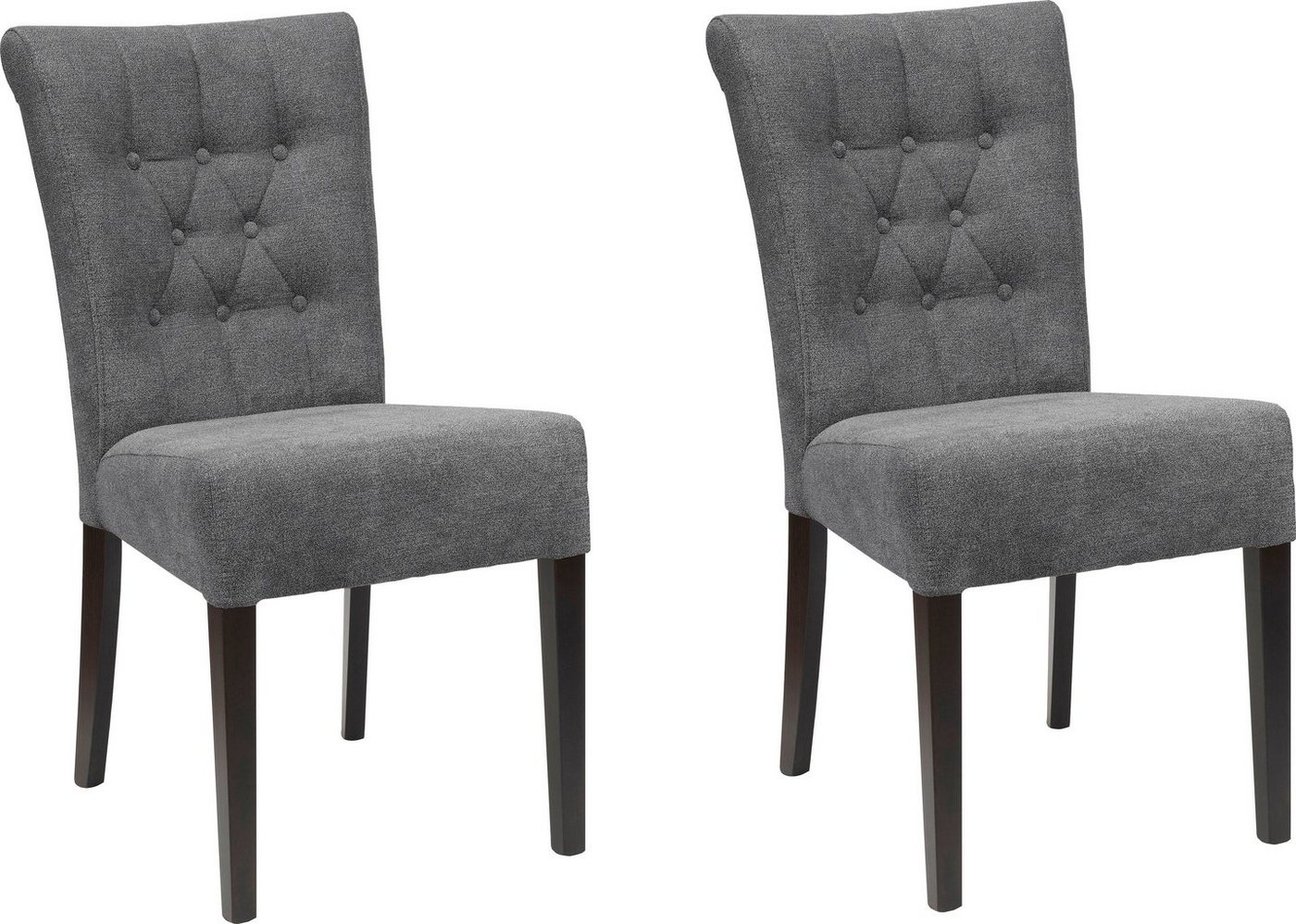 Home affaire Esszimmerstuhl Queen BESTSELLER (Set, 6 St), Polsterstuhl mit Knopfheftung, 2er, 4er oder 6er Set von Home affaire