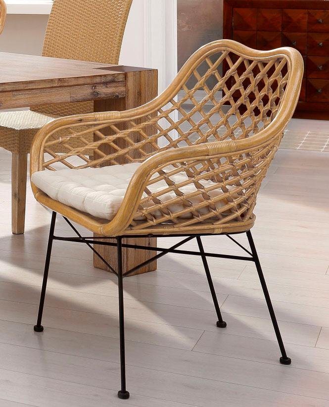 Home affaire Rattanstuhl (1 St), ohne Sitzkissen von Home affaire