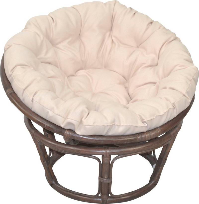 Home affaire Rattanstuhl Papasansessel, TOPSELLER!, aus geflochtenem Rattan, in verschiedenen Größen (80-110 cm) von Home affaire