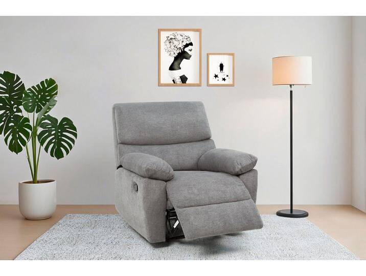 Home affaire Relaxsessel LANNOY, TV-Sessel, elektr. o. manuelle Relaxfunktion, USB A/C, Sessel mit Liegefunktion 105°-150°, Federkernpolsterung, grau Home affaire Relaxsessel LANNOY, TV-Sessel, elektr. o. manuelle Relaxfunktion, USB A/C, Sessel mit Liegefunktion 105°-150°, Federkernpolsterung, grau von Home-affaire