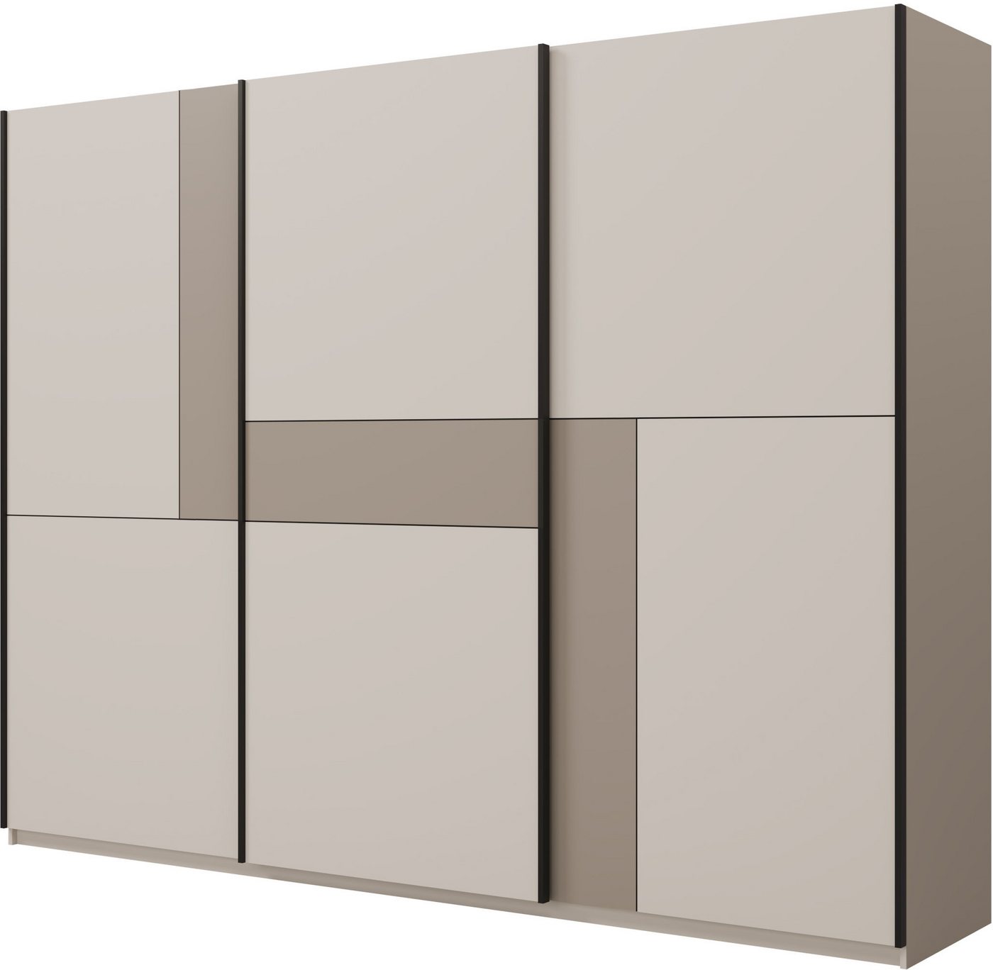 Home affaire Schiebetürenschrank Cube Garderobenschrank incl.kompletter Innenausstattung Moderner Kleiderschrank, Schiebetürenschrank, Garderobe von Home affaire