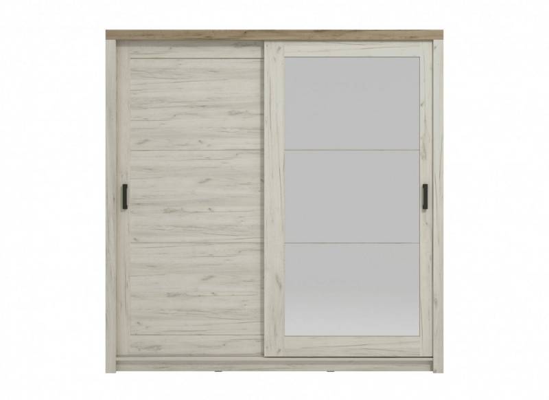 Home affaire Kleiderschrank Kent, FSC®-zertifizierter Holzwerkstoff, Made in Europe mit Spiegel und Schiebtüren, 223,5x67x227cm von Home affaire