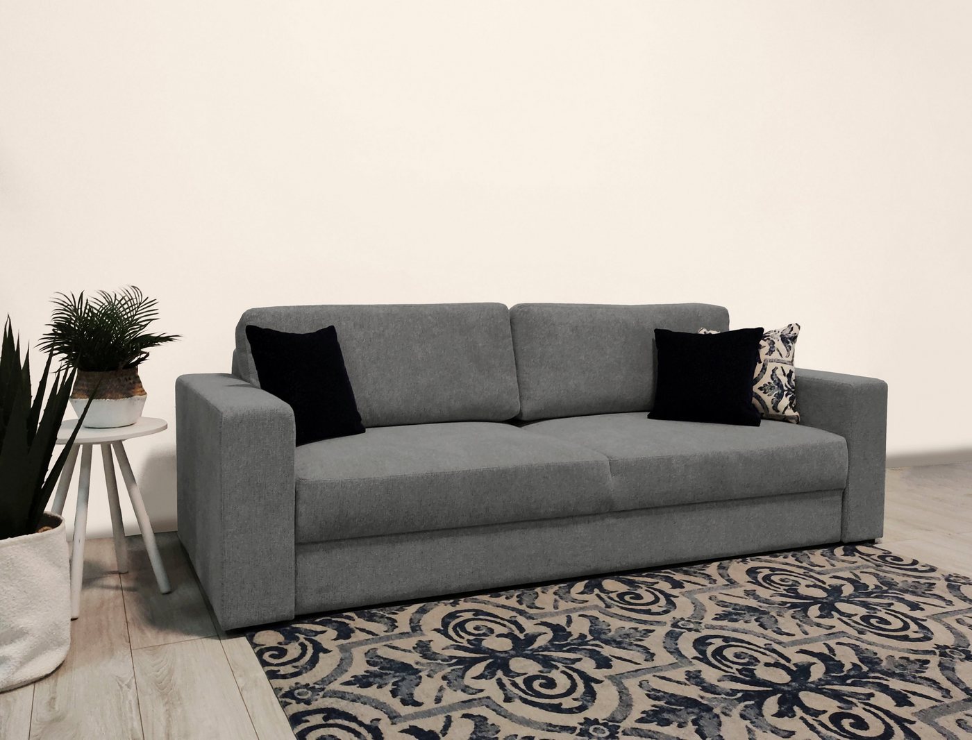 Home affaire Schlafsofa Calrence, mit aufklappbarer Bettfunktion, zwei Armlehnevarianten in der Serie von Home affaire