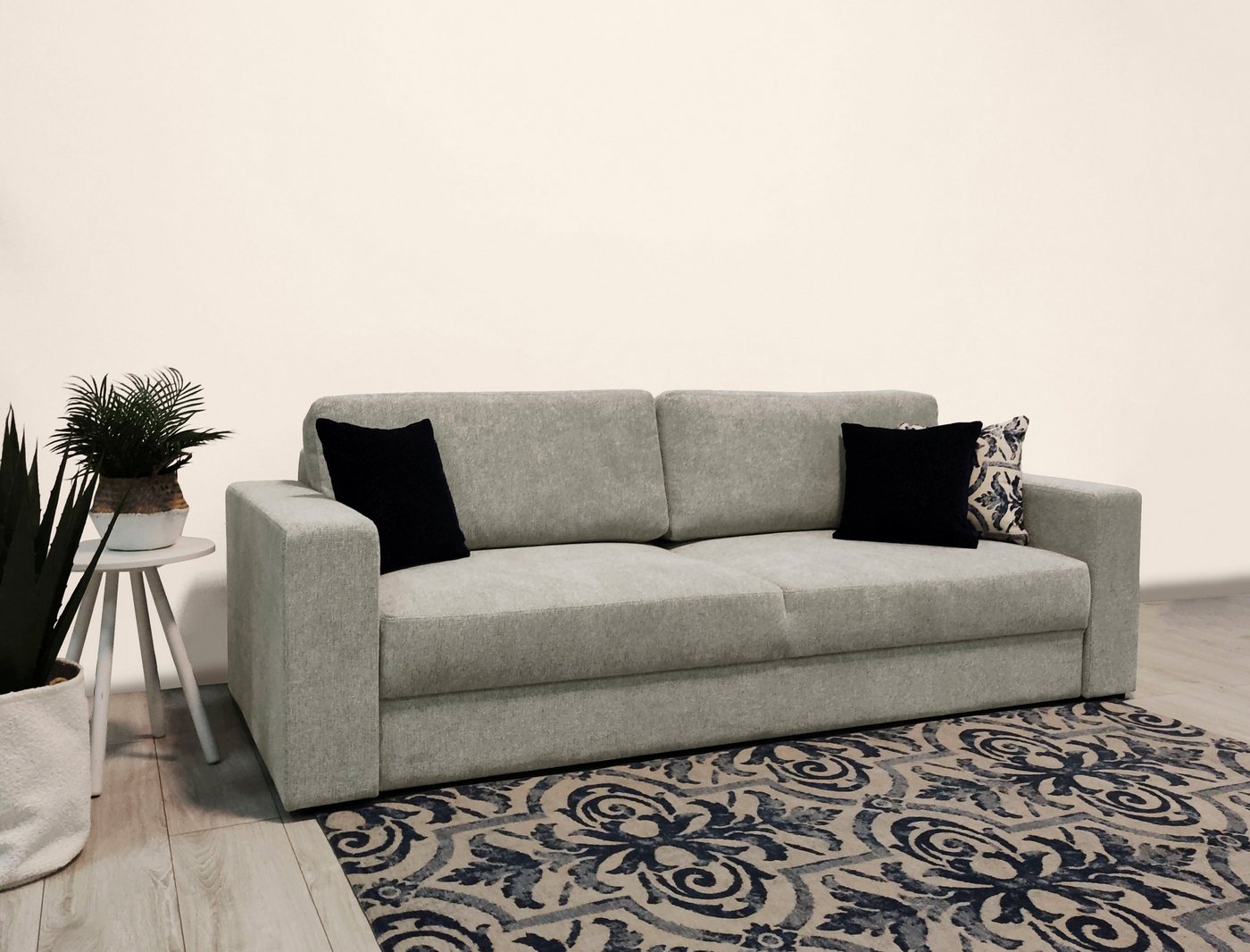 Home affaire Schlafsofa Calrence, mit aufklappbarer Bettfunktion, zwei Armlehnevarianten in der Serie von Home affaire