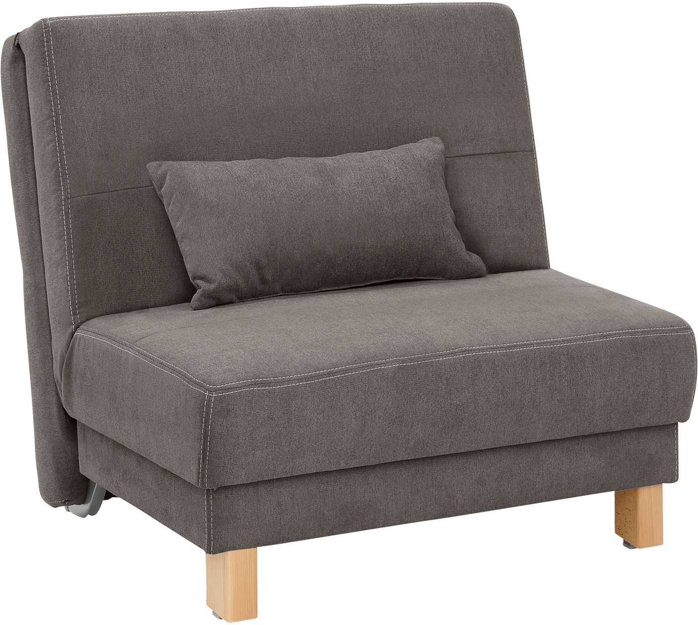 Home affaire Schlafsofa Gina, vom Sofa zum Bett mit einem Handgriff, in 4 Breiten, Nierenkissen von Home affaire