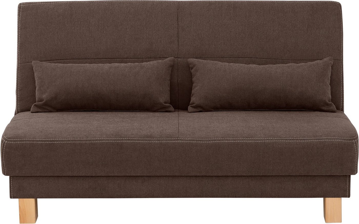 Home affaire Schlafsofa Gina, vom Sofa zum Bett mit einem Handgriff, in 4 Breiten, Nierenkissen von Home affaire