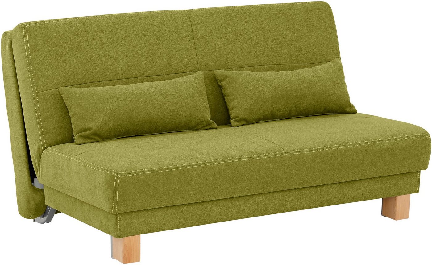 Home affaire Schlafsofa Gina, vom Sofa zum Bett mit einem Handgriff, in 4 Breiten, Nierenkissen von Home affaire