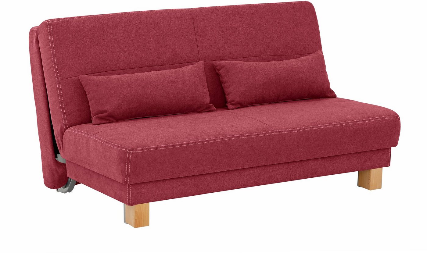 Home affaire Schlafsofa Gina, vom Sofa zum Bett mit einem Handgriff, in 4 Breiten, Nierenkissen von Home affaire