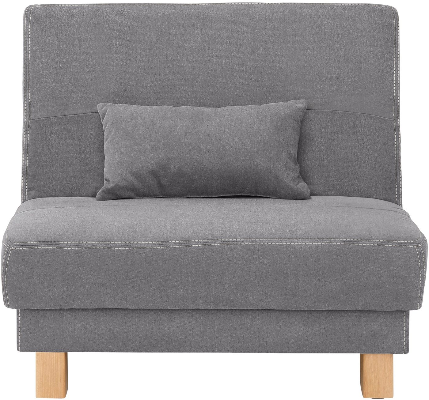 Home affaire Schlafsofa Gina, vom Sofa zum Bett mit einem Handgriff, in 4 Breiten, Nierenkissen von Home affaire