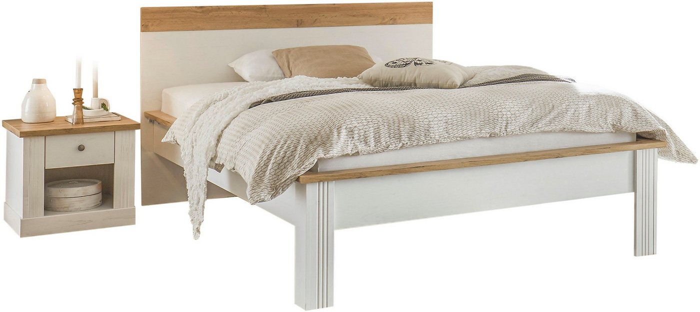 Home affaire Schlafzimmer-Set Westminster, Bett Breite Liegefläche 90 oder 140cm und 1 Nachtkommode von Home affaire