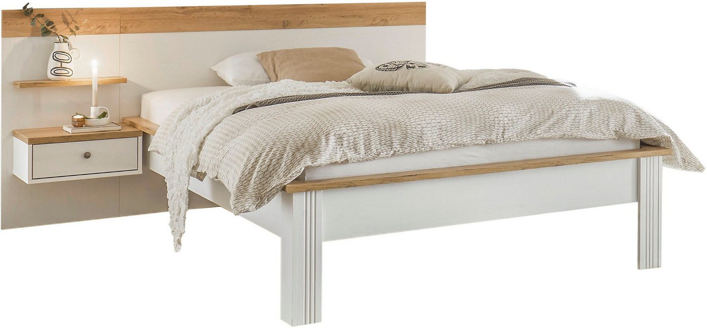 Home affaire Schlafzimmer-Set Westminster, Bett Breite Liegefläche 90 oder 140cm und 1 Wandpaneel von Home affaire