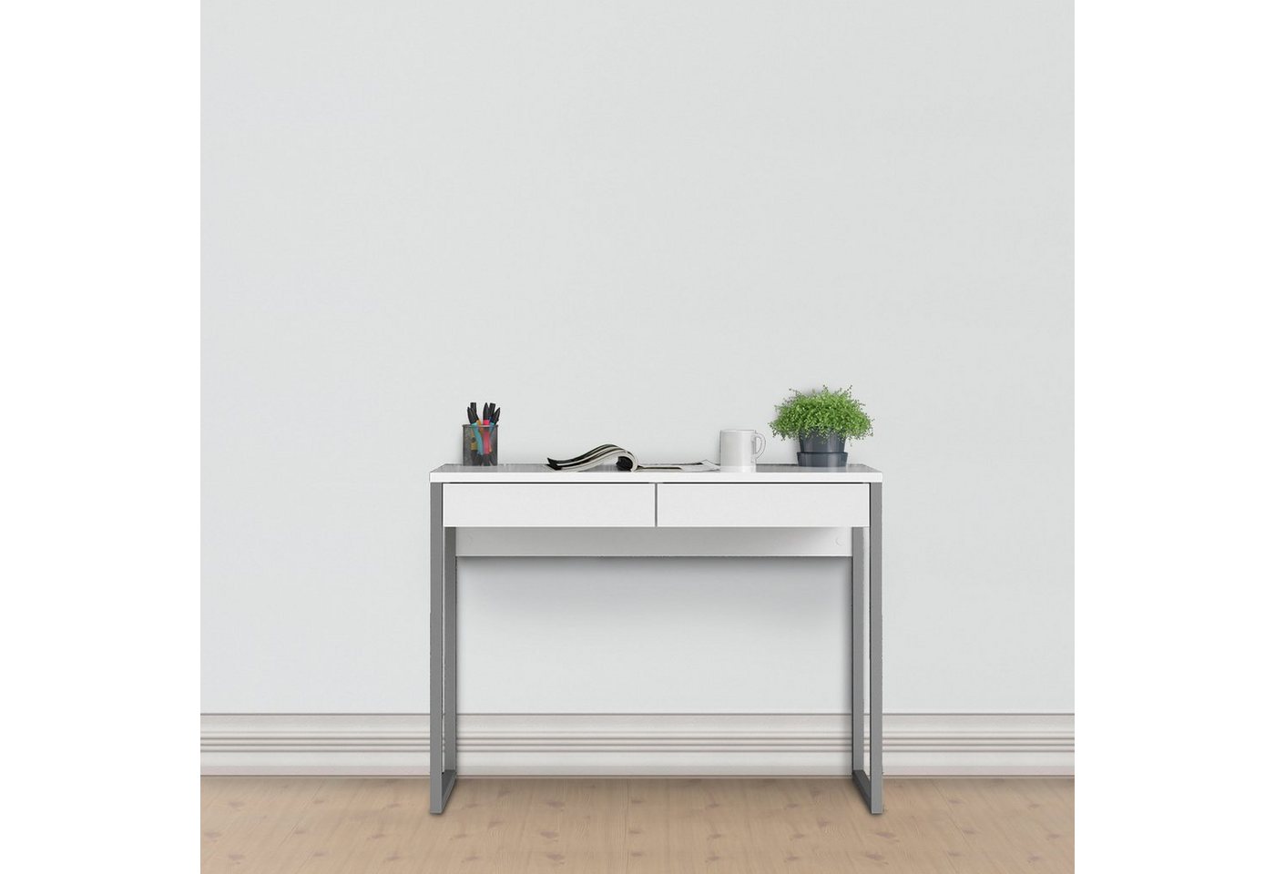 Home affaire Schreibtisch Plus, mit vielen Stauraummöglichkeiten, zeitloses Design von Home affaire