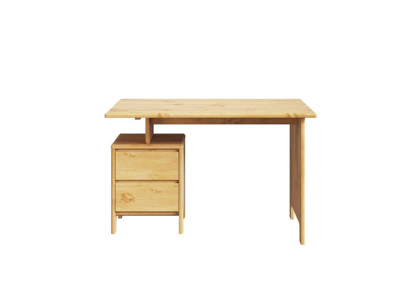Home affaire Schreibtisch Luven, Computertisch, zertifiziertes Massivholz, mit 2 Schubkasten, Breite 120 cm von Home affaire