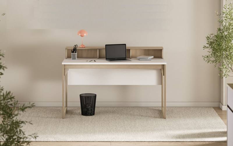 Home affaire Schreibtisch Stranda, Arbeitstisch im Skandi Style, Bürotisch in zwei Farben, moderner Computertisch, wohnliches Home Office von Home affaire