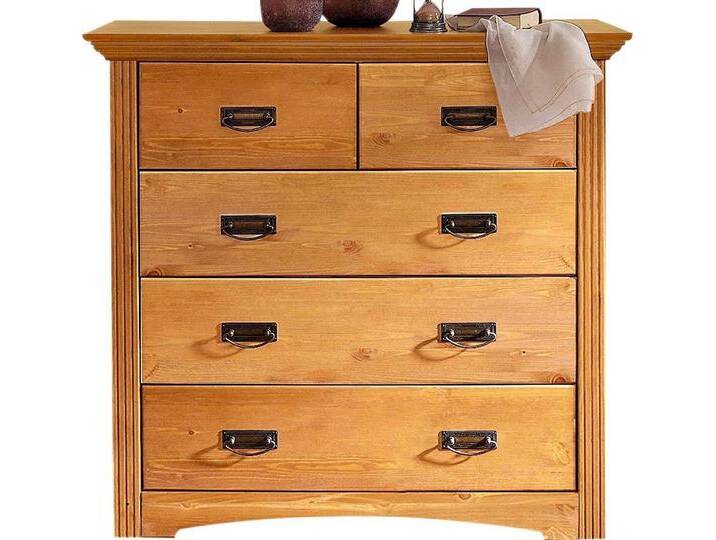 Home affaire Schubkastenkommode Konrad, Breite 94 cm, aus massiver, FSC®-zertifizierter Kiefer, beige, gelaugt geölt von Home-affaire