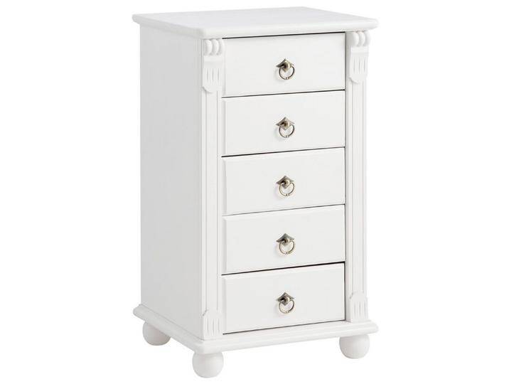 Home affaire Schubkastenkommode Tessin, Schminkkommode mit Spiegel, aus massiver Kiefer, FSC®-zertifiziert, weiß, lackiert, weiß von Home-affaire