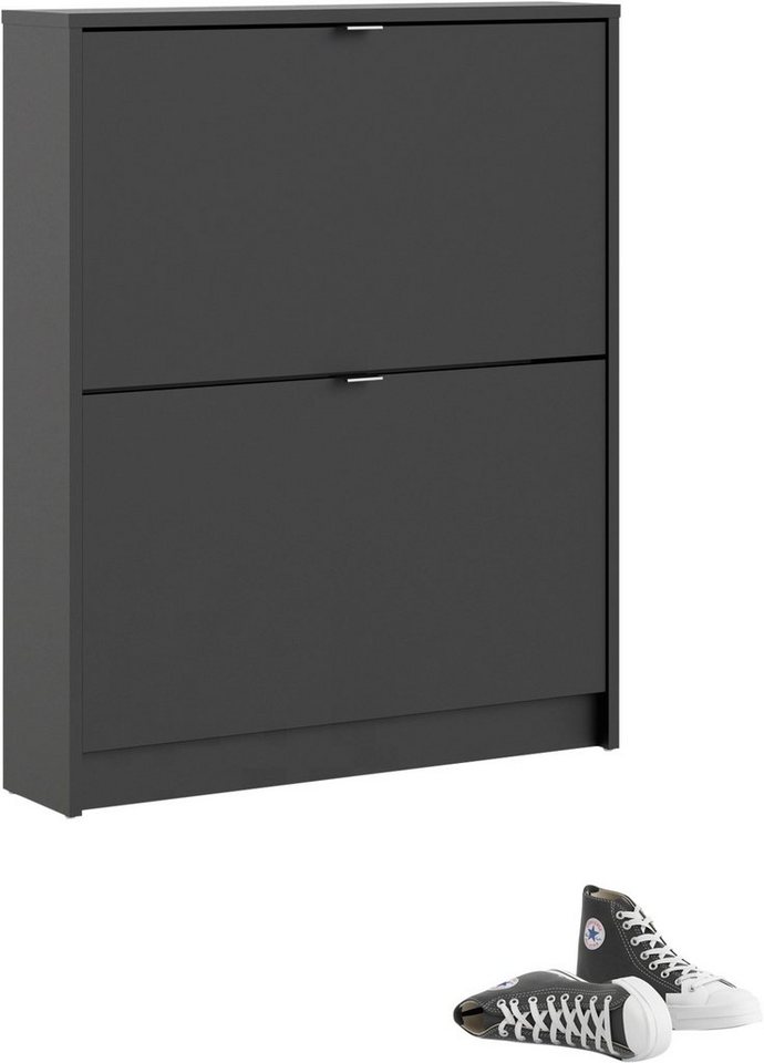 INOSIGN Schuhschrank Shoes Schuhaufbewahrung, Schuhkommode, Schuhregal, mit zwei Klappen, 1 Boden, Höhe 85 cm, ca. 6 Paar Schuhe INOSIGN Schuhschrank Shoes Schuhaufbewahrung, Schuhkommode, Schuhregal, mit zwei Klappen, 1 Boden, Höhe 85 cm, ca. 6 Paar Schuhe von INOSIGN