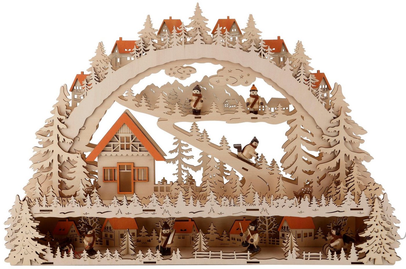 Home affaire Schwibbogen LED Winterlandschaft mit Podest, Weihnachtsdeko, Breite 64 cm von Home affaire