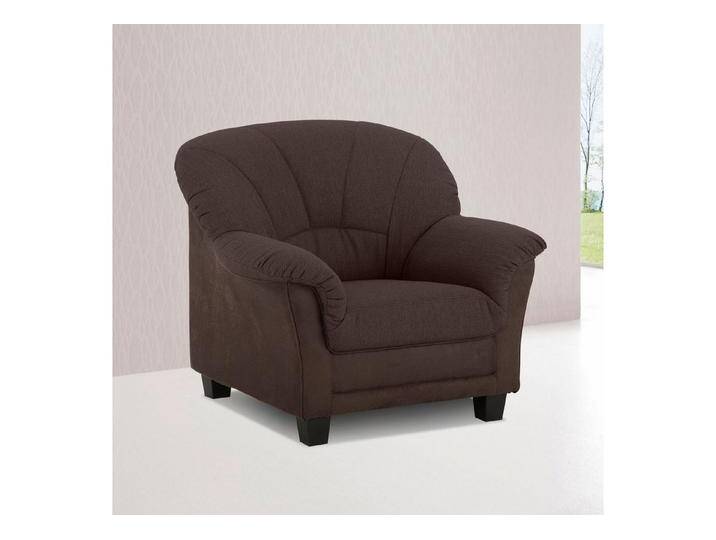 Home affaire Sessel Camelita zeitlos, bequeme Armlehnen, auch in Leder, Breite 93cm, 4 Bezugsstoffe zur Auswahl, braun, dunkelbraun von Home-affaire