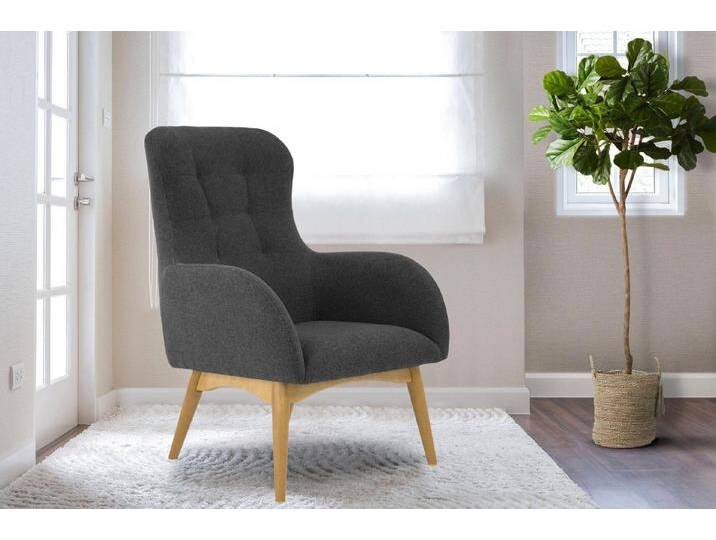 Home affaire Sessel Leonarda, feine Steppung im Rücken, grau, dunkelgrau Home affaire Sessel Leonarda, feine Steppung im Rücken, grau, dunkelgrau von Home-affaire