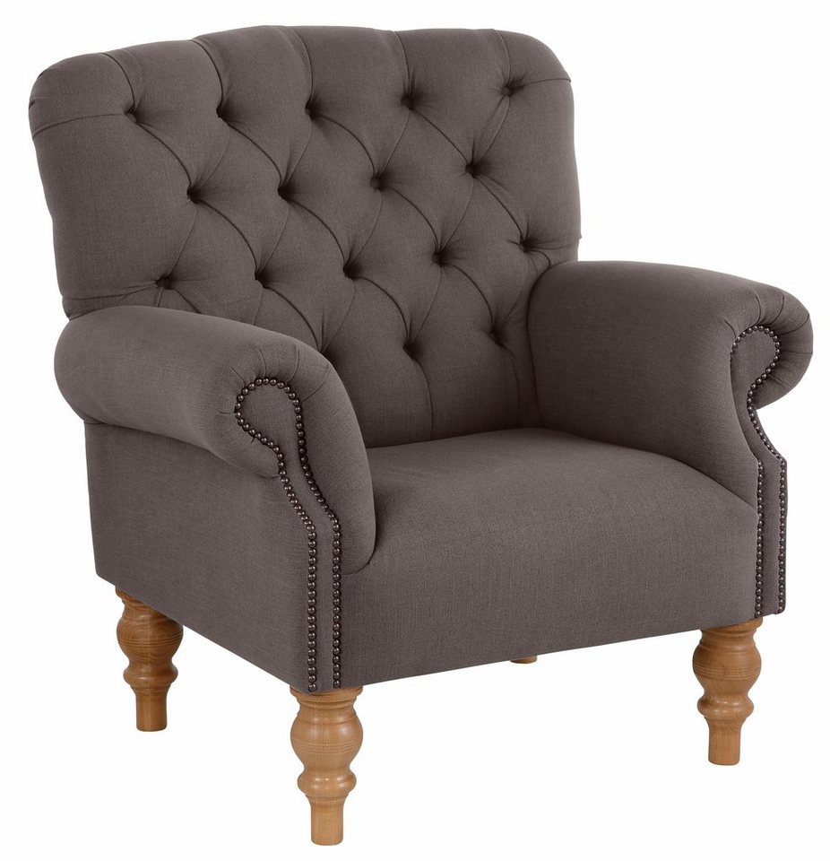 Home affaire Sessel Lord, mit echter Chesterfield-Knopfheftung und Ziernägeln von Home affaire