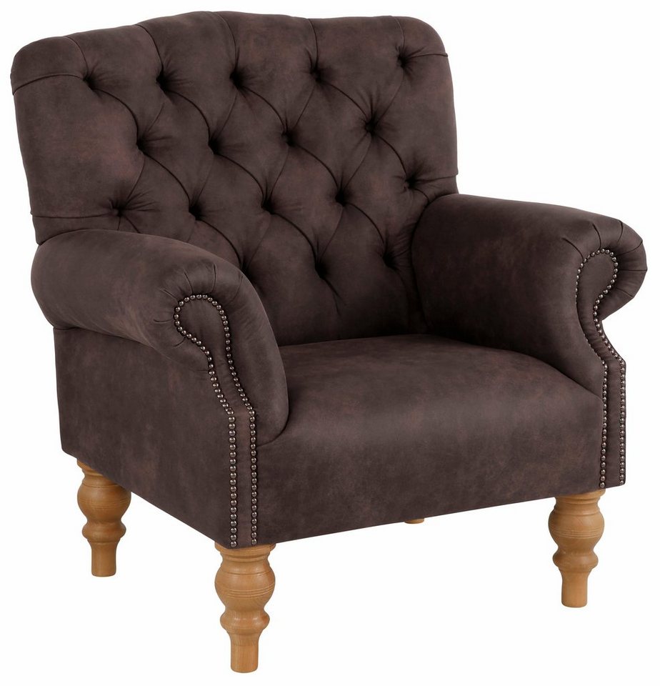 Home affaire Sessel Lord, mit echter Chesterfield-Knopfheftung und Ziernägeln von Home affaire