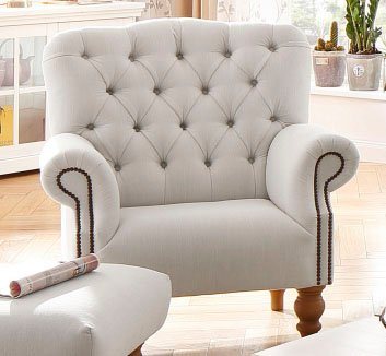 Home affaire Sessel Lord, mit echter Chesterfield-Knopfheftung und Ziernägeln von Home affaire