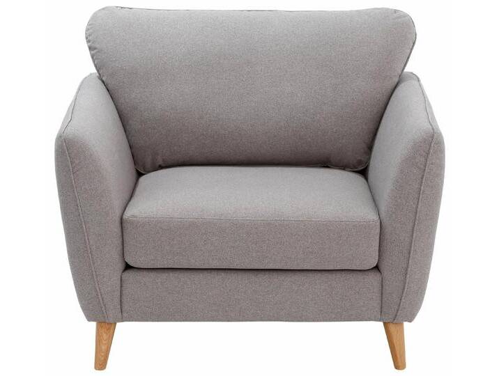 Home affaire Sessel MARSEILLE, Massivholzbeine Eiche, Landhausstil, Wellenunterfederung, grau, hellgrau Home affaire Sessel MARSEILLE, Massivholzbeine Eiche, Landhausstil, Wellenunterfederung, grau, hellgrau von Home-affaire