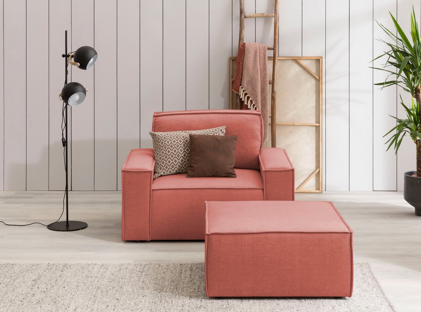 Home affaire Sessel SHERWOOD, Loveseat und Hocker im Set, passend zur Polster-Serie SHERWOOD Home affaire Sessel SHERWOOD, Loveseat und Hocker im Set, passend zur Polster-Serie SHERWOOD von Home affaire
