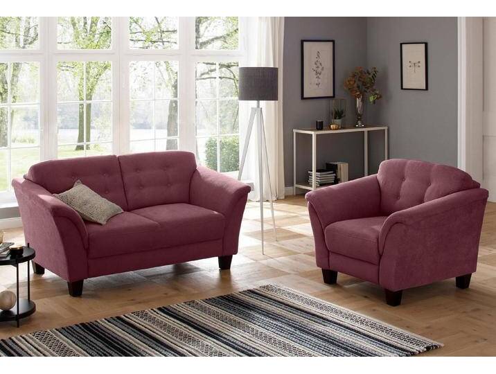 Home affaire Sessel Trondheim, mit Federkern, Knopfheftung im Rücken, Füße Buche, rot, chianti Home affaire Sessel Trondheim, mit Federkern, Knopfheftung im Rücken, Füße Buche, rot, chianti von Home-affaire