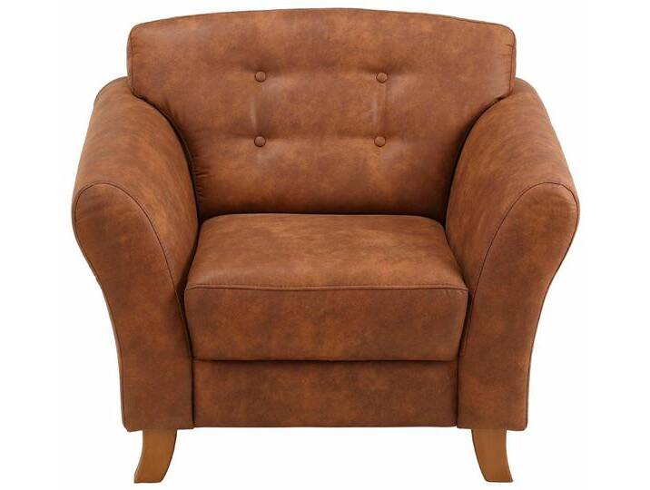 Home affaire Sessel Trondheim, mit Federkern, Knopfheftung im Rücken, braun, cognac Home affaire Sessel Trondheim, mit Federkern, Knopfheftung im Rücken, braun, cognac von Home-affaire