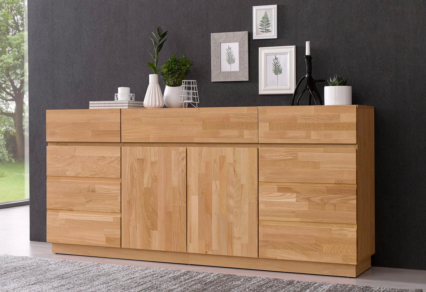 Home affaire Sideboard, Breite 180 cm, teilmassiv, FSC®-zertifiziert von Home affaire