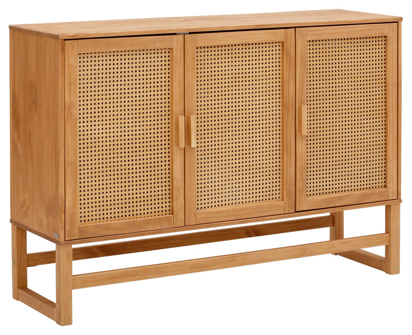 Home affaire Sideboard, Rattangeflecht auf den Türfronten, aus Massivholz, zwei Farbvarianten von Home affaire