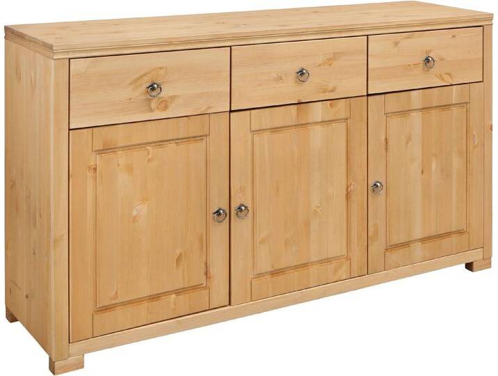 Home affaire Sideboard Gotland, Kommode, Breite 147 cm, aus massiver Kiefer, FSC®, beige, gelaugt geölt von Home-affaire