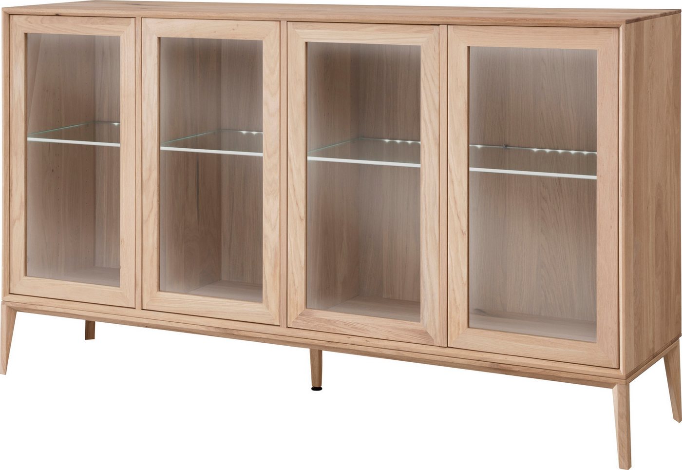 Home affaire Sideboard Koda, inklusive Beleuchtung, Glasböden verstellbar von Home affaire