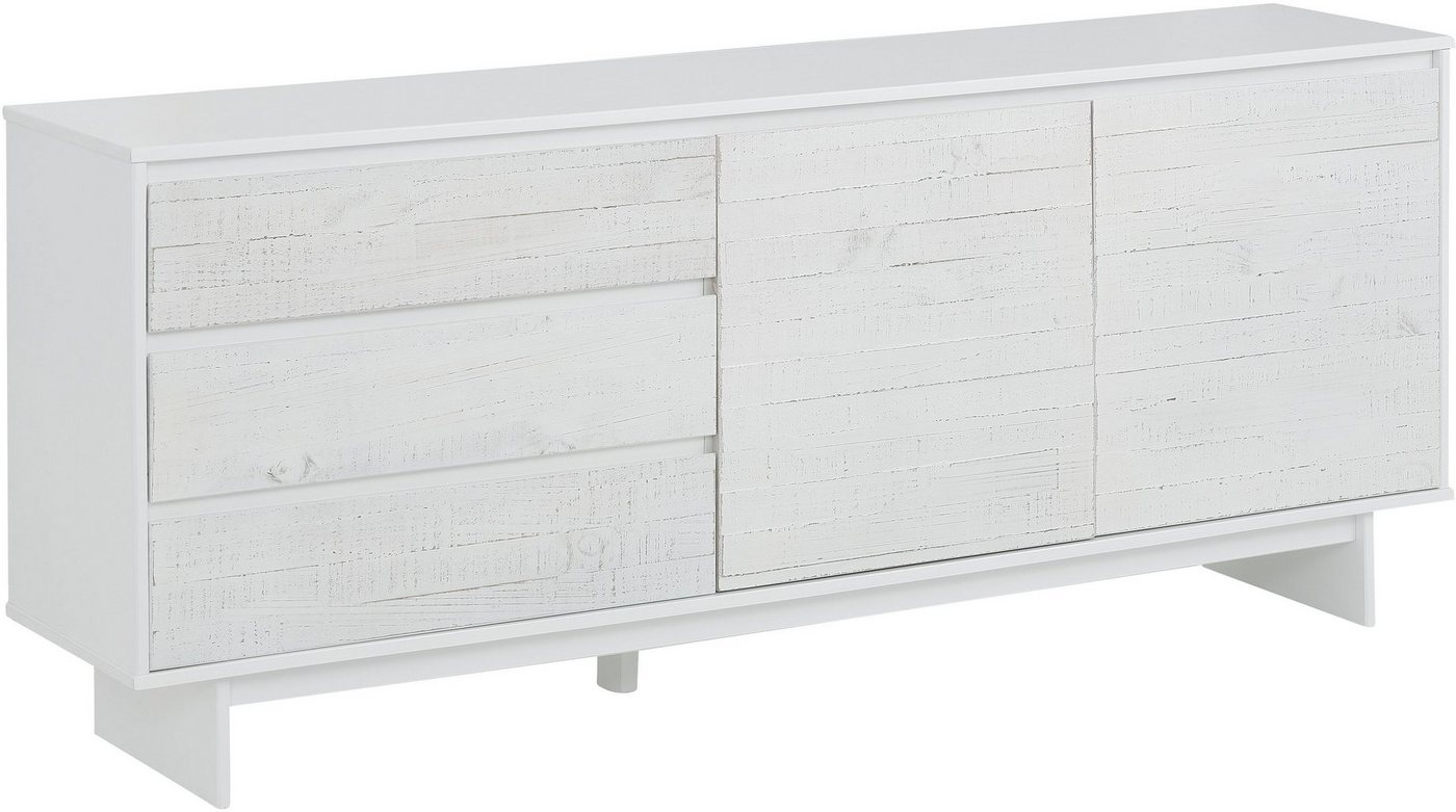 Home affaire Sideboard Morgan, aus massivem Kiefernholz, mit eingefrästen Griffmulden, Breite 165 cm von Home affaire