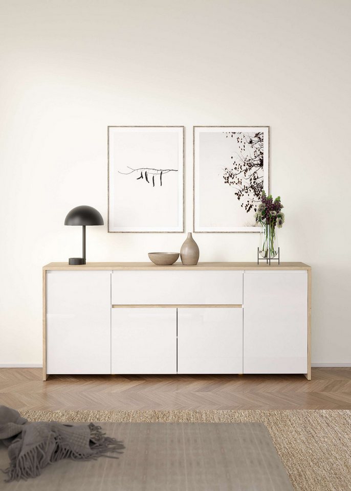 INOSIGN Sideboard Next Anrichte, Kommode, Stauraum, 4 Türen, 1 Schublade, Breite 197 cm von INOSIGN