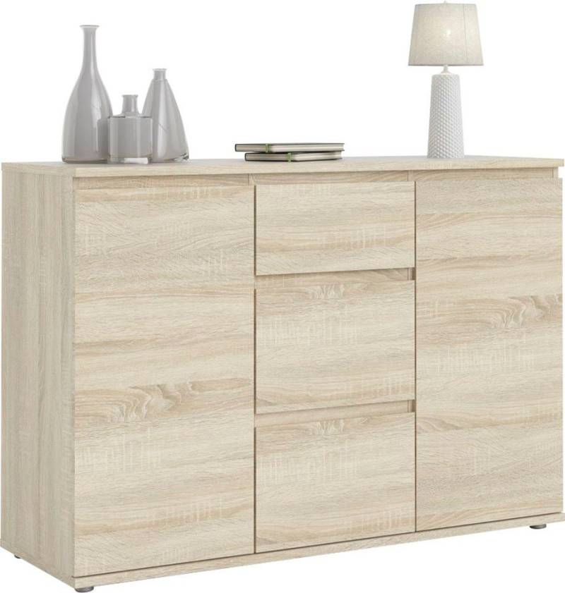 INOSIGN Sideboard Nova, Aufbewahrung, Schubladenschrank, Sideboard, 2 Türen, 3 Schubladen, grifflos, Breit e120 cm, Höhe 84 cm von INOSIGN