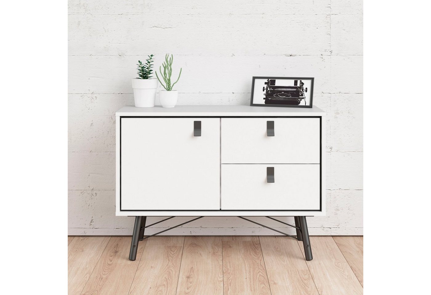 Home affaire Sideboard Ry, mit 1 Tür und 2 Schubläden, auch in anderen Größen von Home affaire