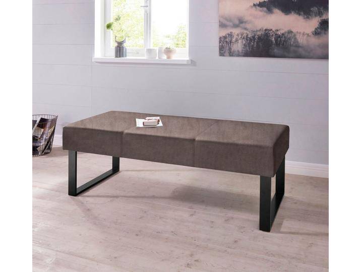 Home affaire Sitzbank Oliver, Breite 140cm, mit Metallgestell, braun, Holzwerkstoff-Massivholz-Polyester Home affaire Sitzbank Oliver, Breite 140cm, mit Metallgestell, braun, Holzwerkstoff-Massivholz-Polyester von Home-affaire