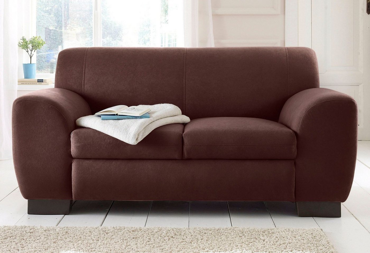 Home affaire Sofa Nika L-Form, als 2-oder 3-Sitzer, in Microfaser PRIMABELLE® oder Struktur von Home affaire