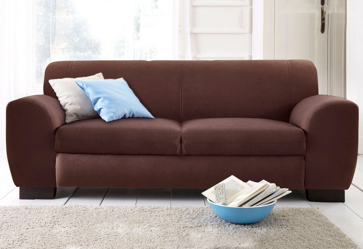 Home affaire Sofa Nika L-Form, als 2-oder 3-Sitzer, in Microfaser PRIMABELLE® oder Struktur von Home affaire